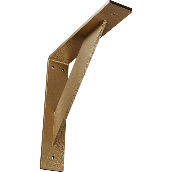 Ekena Millwork Traditional Steel Bracket, Hammered Gold 2"W x 10"D x 10"H BKTM02X10X10TRHGO - main